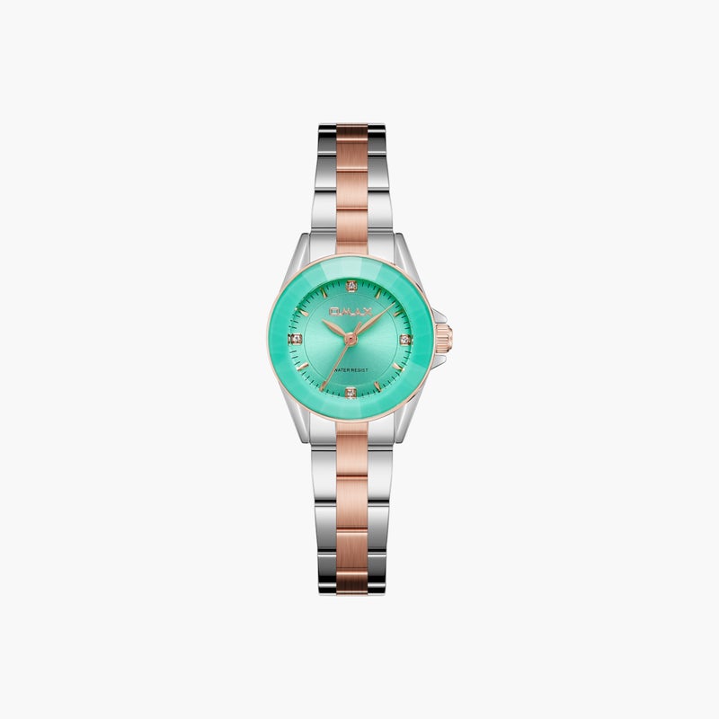 OMAX Two-Tone Metal Women's Watch - Image 1
